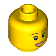 Lego hlava, žlutá (4570664, 4594738, 6043833)
